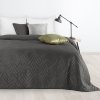 LUIZ 6 bársony ágytakaró grafit színben (Dobási méret (szélesség x hossz) 170x210 cm)