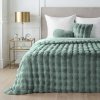 377334 hruba kozusinova deka lily s 3d efektom salviovozelena