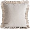 377967 zamatova obliecka na vankus s volanmi brenda 45x45cm bezova