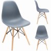 krzeslo skandynawskie EVA plastikowe szare mebel első hátsó oldal