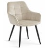 Bársony étkezőszék VARSI - bézs