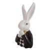 380863 dekorativna figurka zajaca v ciernom smokingu biela