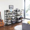 385567 7 kovovy regal na topanky lmr12bv1 cierny