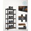 385561 4 policovy regal glr030b01 rustikalny hnedy cierny ram