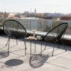 Kerti szett 2 Acapulco szék + asztal – fekete 1