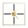 390435 nastenne kovove hodiny v modernom style 80 cm cierno zlate
