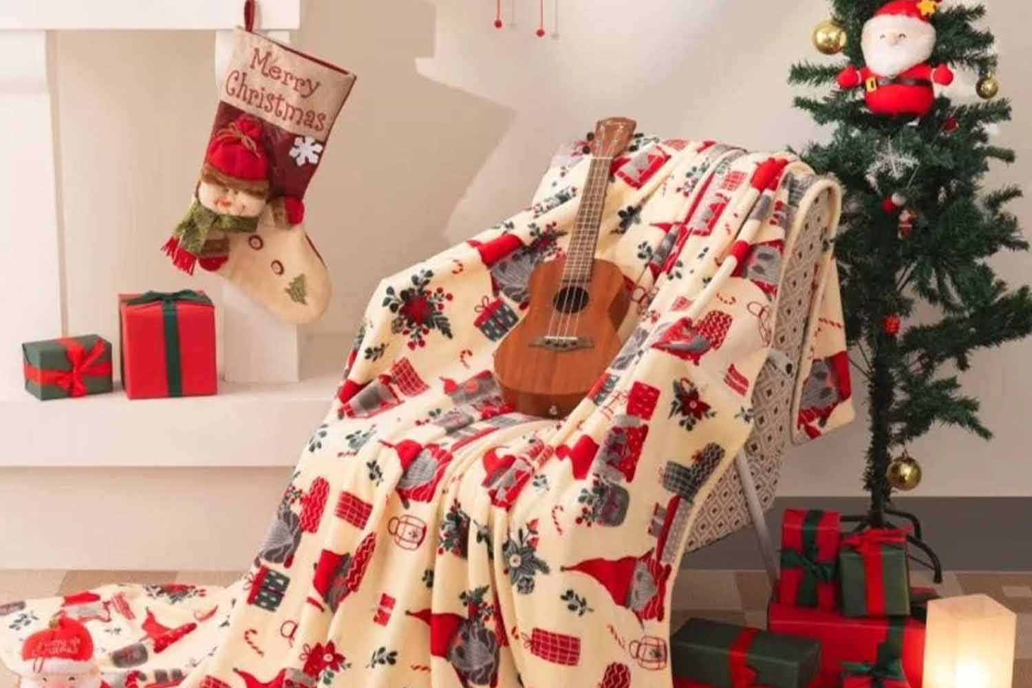 Vianočný textil do obývačky a jedálne – obrusy, deky, vankúše, ktoré zútulnia váš domov