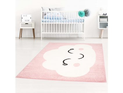 Moderný koberec BUBBLE - Ružový Obláčik