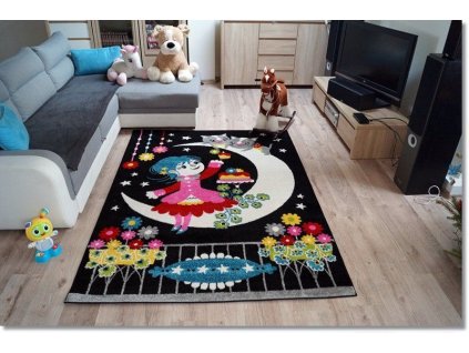 Detský koberec KIDS - Víla s mesiačikom
