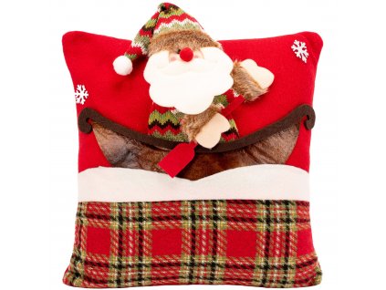 Vianočná obliečka na vankúš s mikulášom yx021
