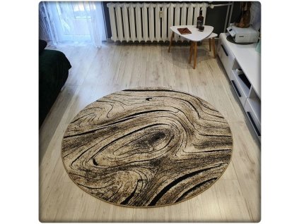 Okrúhly vintage koberec Doska
