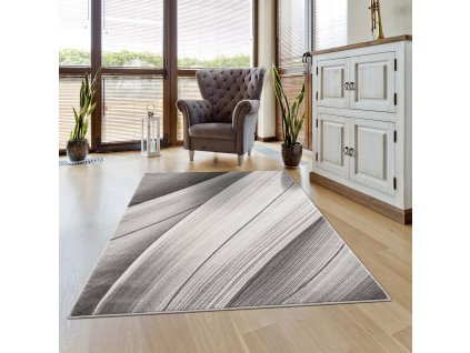 Moderný koberec NOA - vzor 9258 sivý
