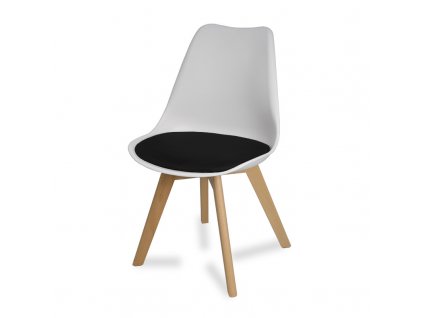 Dizajnová stolička ENZO 007 bielo čierna