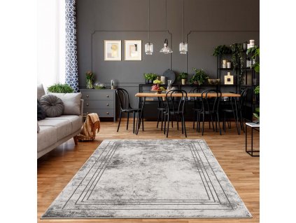 Moderný koberec NOA - vzor 9341 sivý