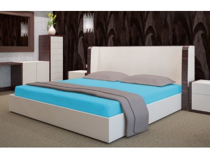 Prestieradlo froté s gumičkou tyrkysové PRZF-6