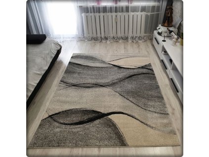 Moderný koberec RIO vzor 443 sivý