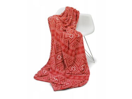 Vianočná deka Novel Snow vzor 6