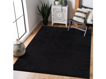 Jednofarebný koberec FANCY 900 - čierny