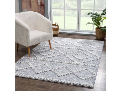 Moderný koberec FOCUS 3022 sivý