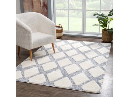 Moderný koberec FOCUS 4497 sivý