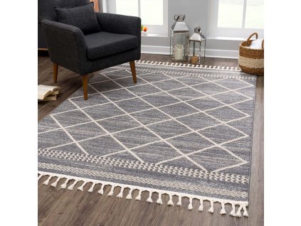 Moderný koberec ART 2645 sivý