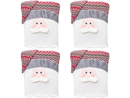 Čiapky na stoličky Mikuláš YX22020 4 kusy