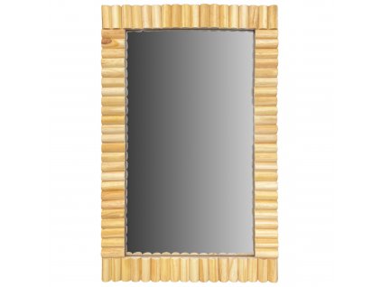 Nástenné drevené zrkadlo BOHO 55cm