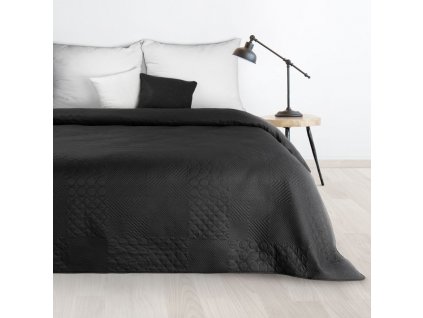 Moderný prehoz na posteľ BONI5 čierny