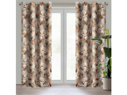 Zatemňovací záves LARI 140x250 cm - tmavobéžový