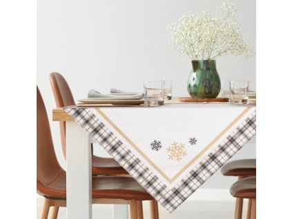 Vianočný zamatový obrus na stôl ANGEL 01