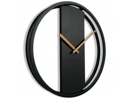Kovové hodiny LOFT OVAL čierne
