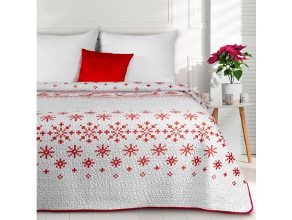 Vianočný zamatový prehoz na posteľ NOEL