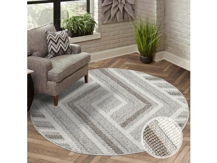 Moderný koberec LINDO 7590 béžový