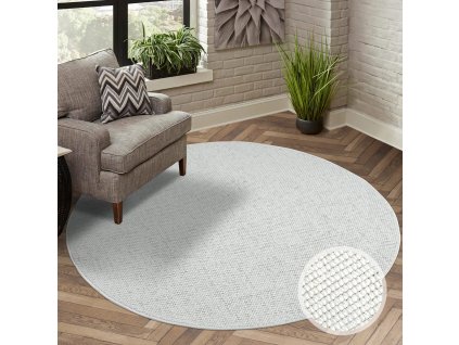 Moderný koberec LINDO 8843 krémový
