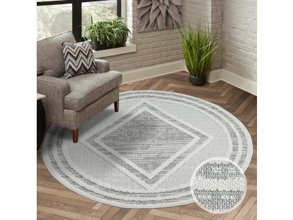 Moderný koberec LINDO 8853 sivý