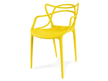 Plastová stolička ASPEN žltá1