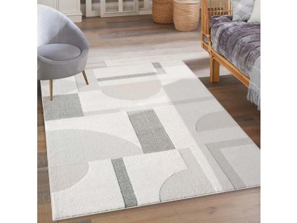 Moderný koberec LOUNGE 9992 sivý