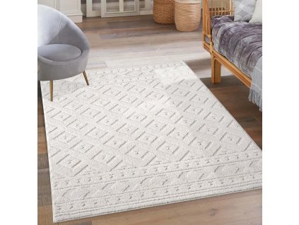 Moderný koberec LOUNGE 9999 krémový