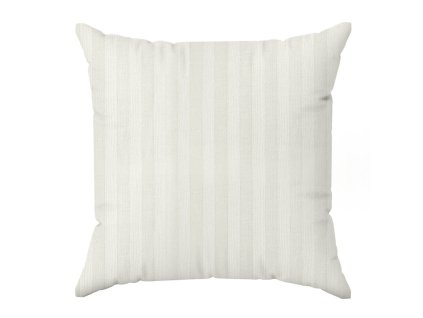 Saténová obliečka na vankúš VERA s jemnými prúžkami v krémovej farbe