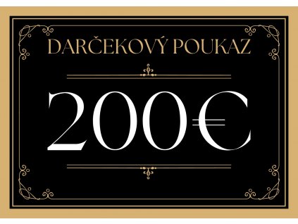 Darčekový poukaz v hodnote 200€