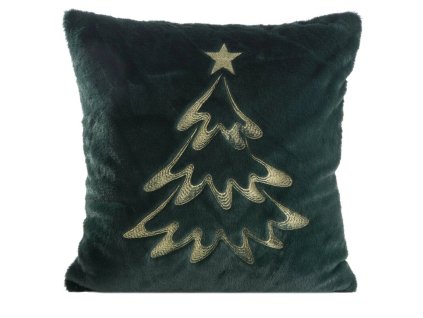 Vianočná obliečka na vankúš so stromčekom PSWA 278 zelená