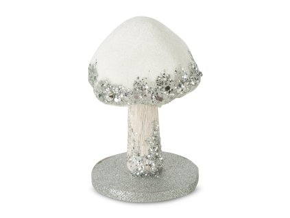 Vianočná figúrka HRÍBIK strieborný