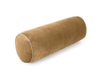 Dekoračný vankúš v tvare valca GAJA 5 - medovozlatý