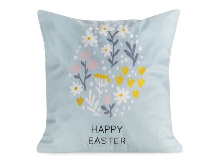 Zamatová veľkonočná dekoračná obliečka na vankúš SPRING 11