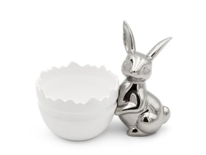 Veľkonočná keramická miska so zajačikom 21 x 13 x 16 cm