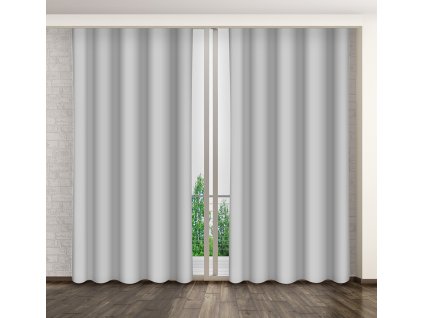 Jednofarebný záves svetlosivý ZMA03 160 x 235 cm