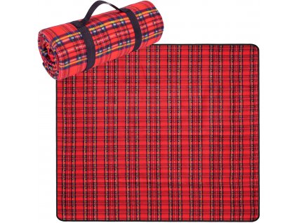 Pikniková deka 130x150cm červená
