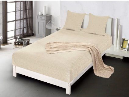 Prestieradlo s gumičkou mykroplyš svetlobéžové PRZG 11