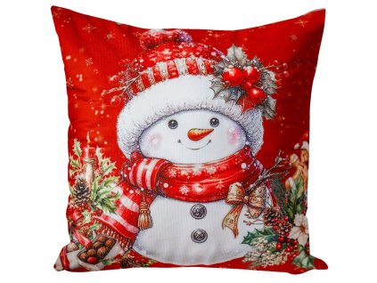 Vianočná zamatová dekoračná obliečka na vankúš JCLA 91