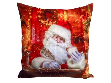 Vianočná zamatová dekoračná obliečka na vankúš JCLA 65